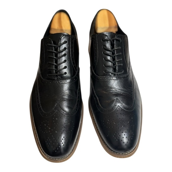Stacy Adams Dunbar Black Leather Wingtip Oxfords Size 11.5 Men’s Dress Shoes main image 16